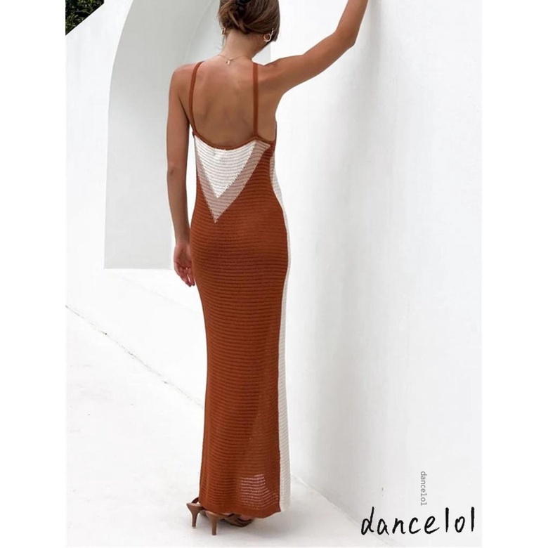 Đầm Maxi Khiêu Vũ 1O1-Y2K Hở Lưng Quyến Rũ