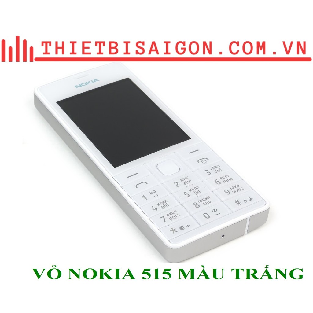VỎ NOKIA 515 MÀU TRẮNG