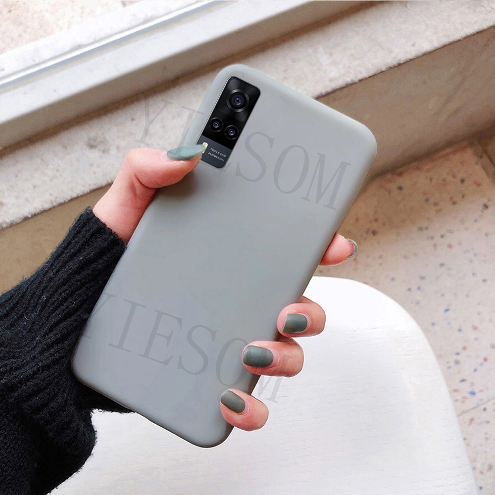 ốp điện thoại Tpu Silicone Màu Trơn Thời Trang Cho Vivo Y31 Y51 Y31 Y51
