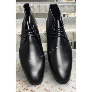 Giày da nam Chukka Boots Dây Buộc da Bò thật cao cấp