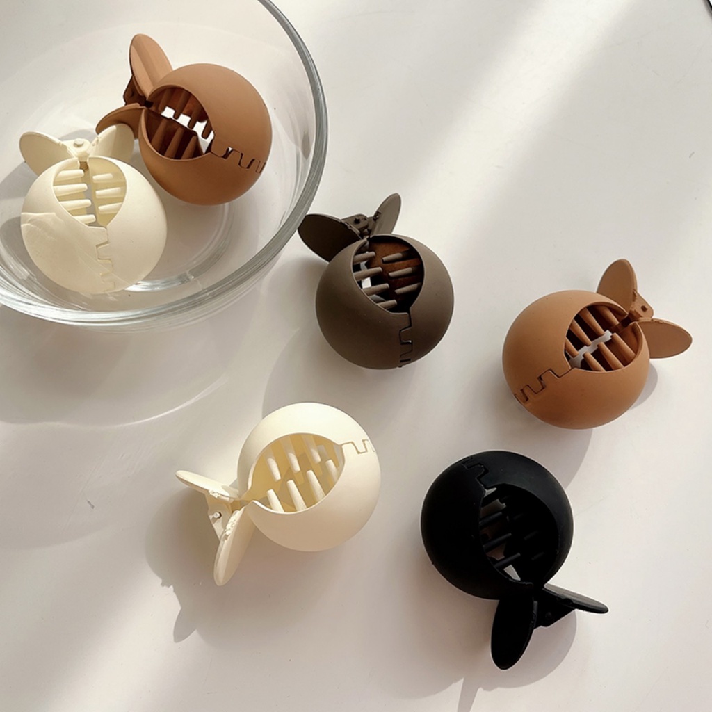 Kep gấp tóc nhám cho nữ hình cá heo dễ thương màu trung tính