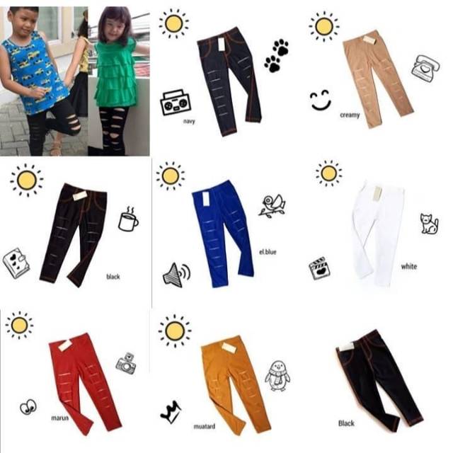 Quần Legging Rách Gối Cá Tính Cho Nữ