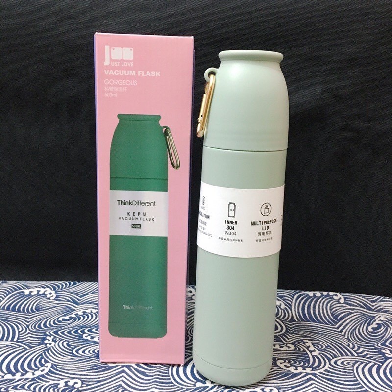 Bình giữ nhiệt Think Different dung tích 500ml có kèm nắp cốc tiện lợi inox304 giữ nhiệt 18h | BigBuy360 - bigbuy360.vn