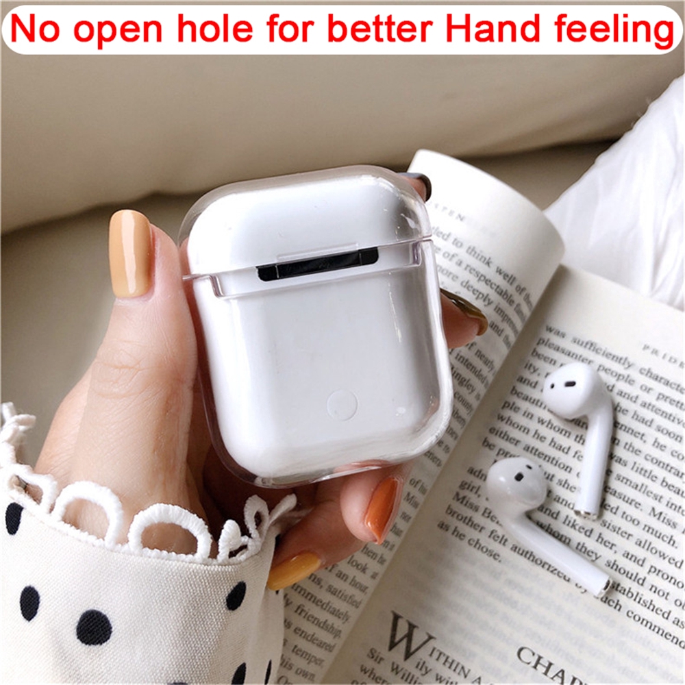 Hộp đựng tai nghe trong suốt cho Apple Airpods 1 2