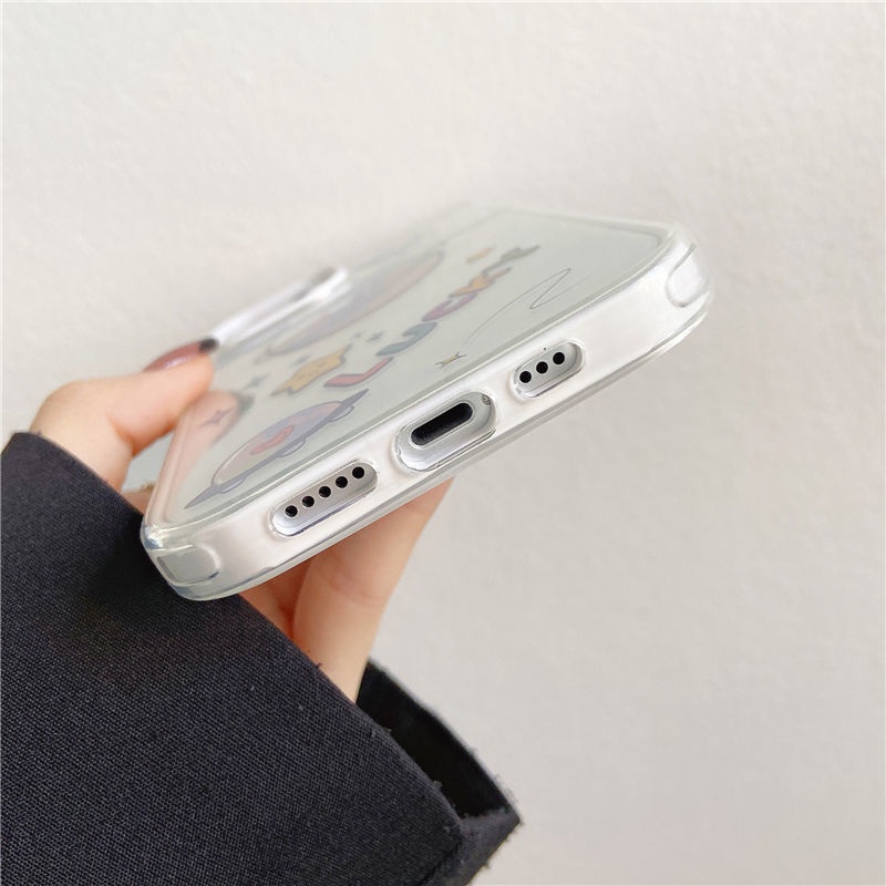 Ốp Điện Thoại Trong Suốt Ba Trong Một Cho IPhone 12 13 11 Pro Max X Xs Max Xr 7 8 Plus Xlxx