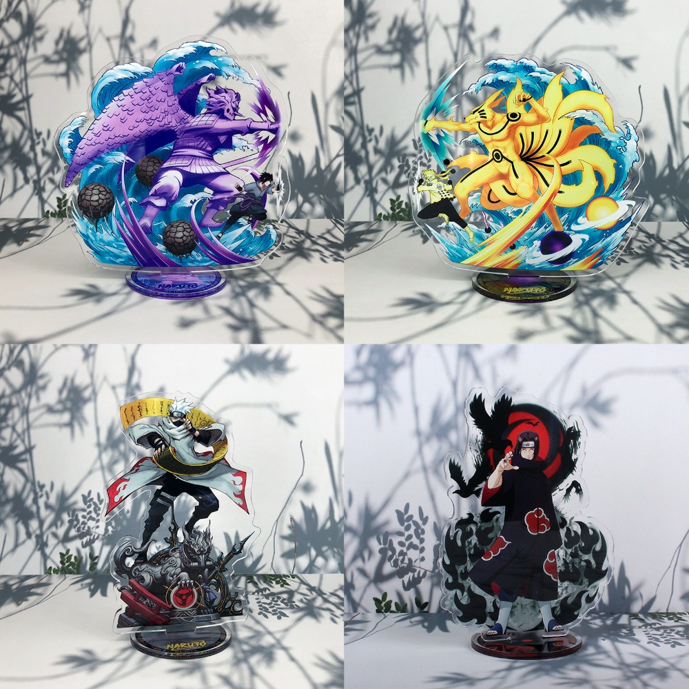 Mô hình mica NARUTO SASUKE ITACHI SASUKE anime chibi acrylic standee trưng bày trang trí