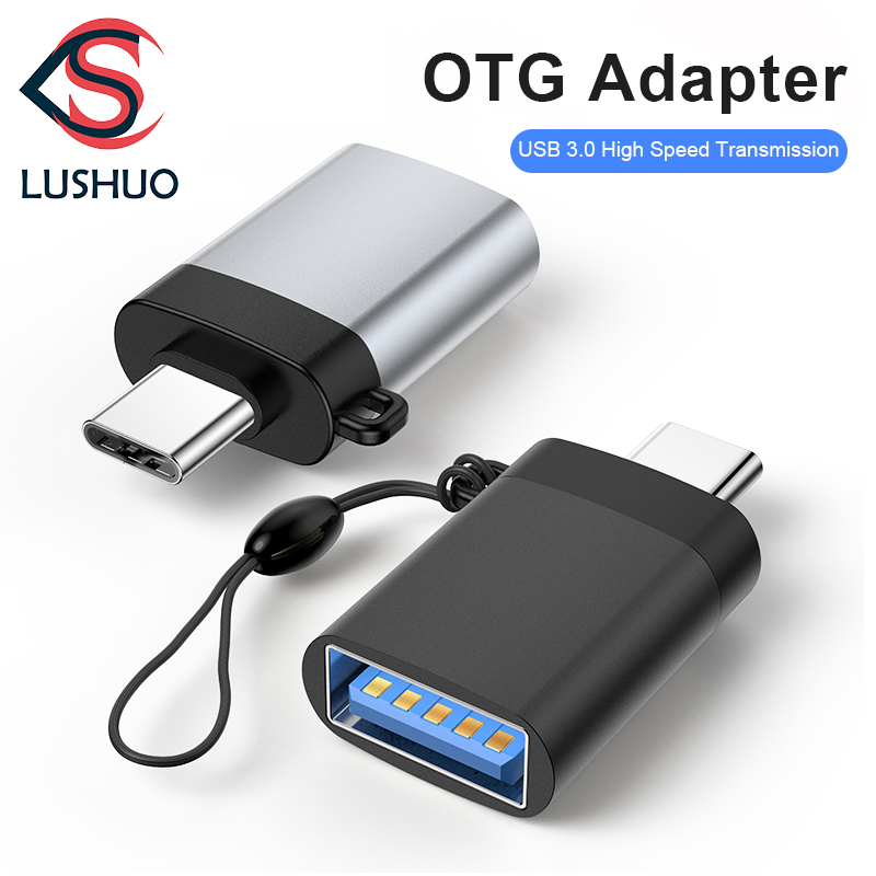 Cáp chuyển đổi LUSHUO USB C OTG Type C sang USB 3.0 Mini USB Type-C