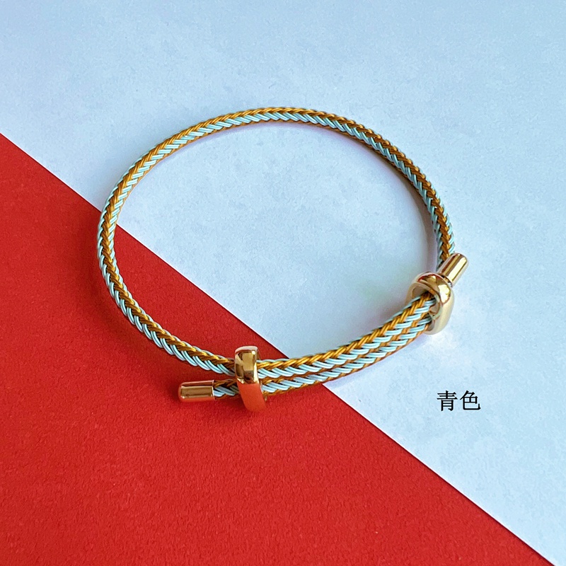 Vòng Tay Bện Dây Đính Hạt 3mm Có Thể Điều Chỉnh Màu Sắc Thời Trang Cho Nam Và Nữ DIY