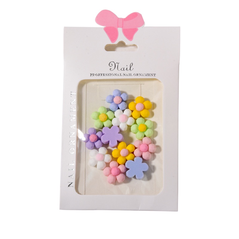 Đồ trang sức móng tay 12 CÁI / Đồ trang sức móng tay 3D Net Red Donut / đồ trang sức gấu hoạt hình