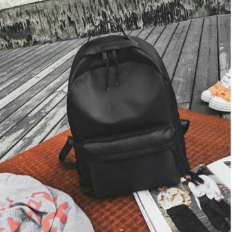 Balo Teen Trơn Đen Thời Trang NLV1806 (38 x 30) cm