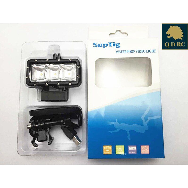 Đèn Lặn Biển LED Chống Nước Gắn Máy Quay Hành Trình GoPro Kèm Pin Sạc GL-30 QUADVIC.COM N00048 | BigBuy360 - bigbuy360.vn