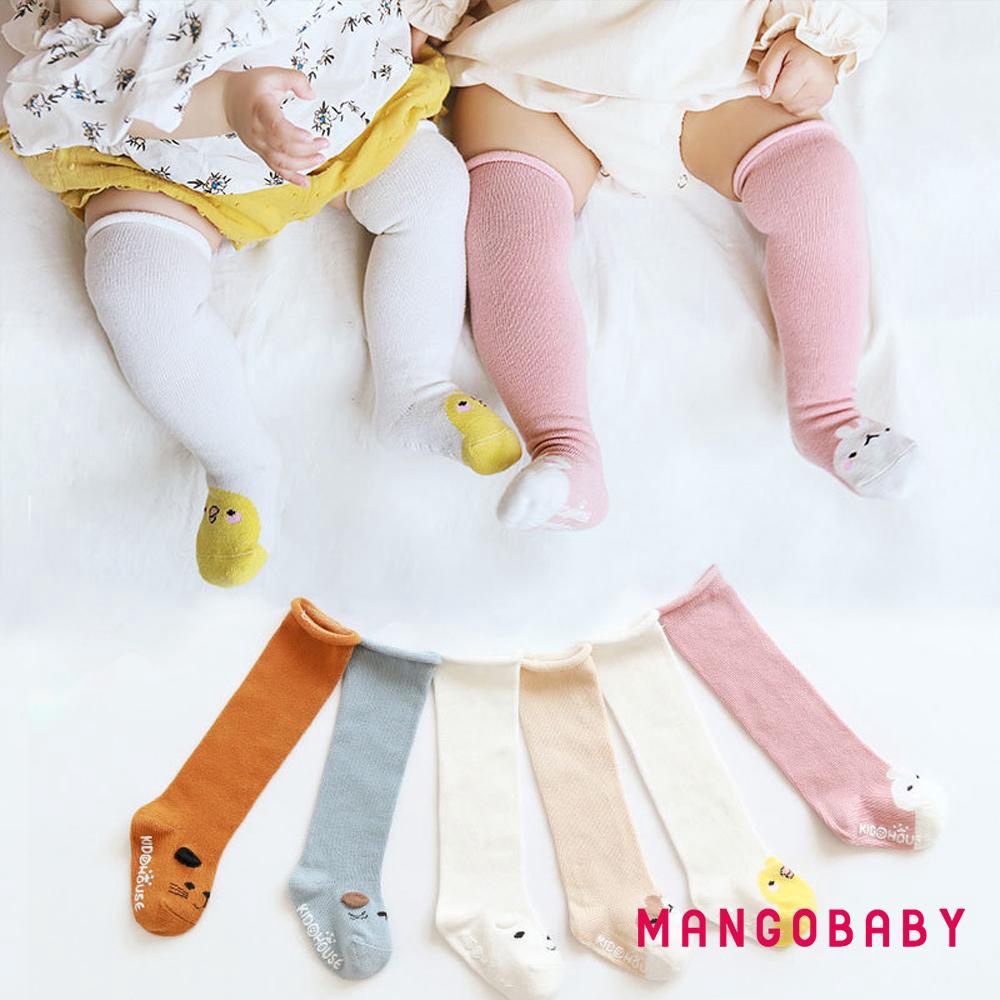 Tất Đầu Gối Chất Cotton Cho Bé Gái Từ 0-3 Tuổi