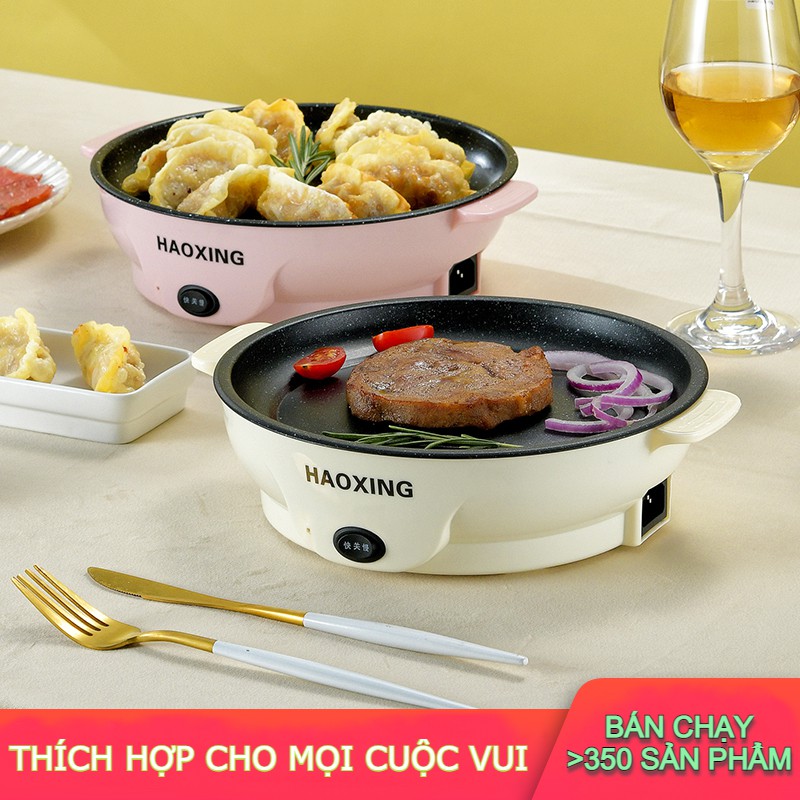 [TOP 2021] Chảo Điện Nướng Mini Chống Dính Hàn Quốc Cao Cấp Loại 22/26cm Cực Kì Đa Năng Và Tiện Dụng