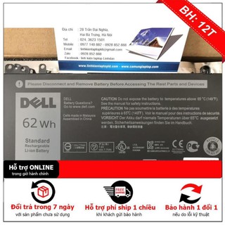 Pin dell 62wh latitude e5450 e5470 e5550 e5570 6mt4t