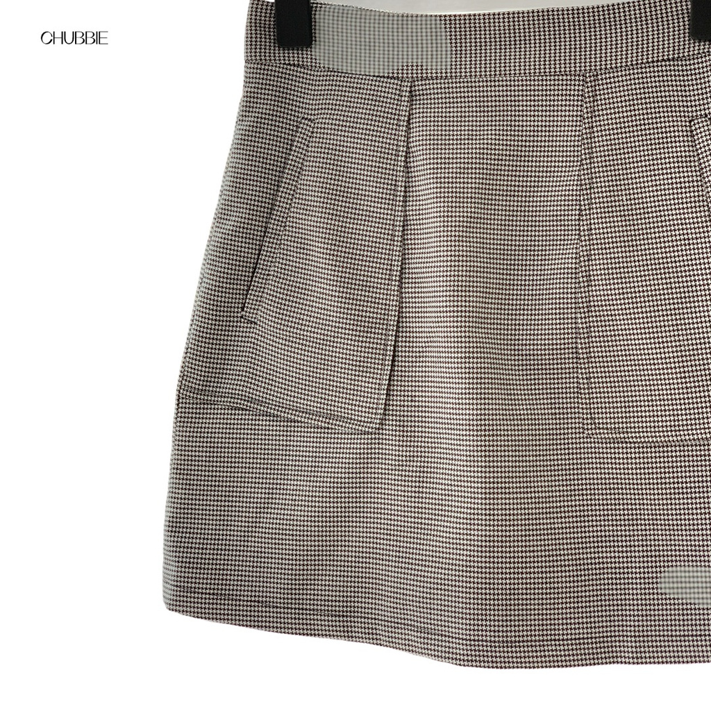 Set Áo Khoác Blazer Kèm Chân Váy CHUBBIE - CHECKED BLAZER