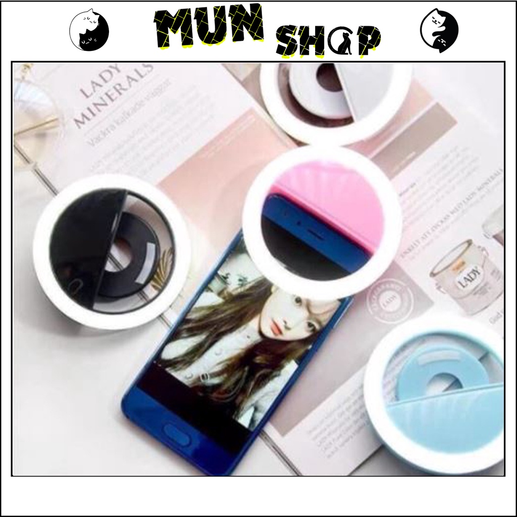 Đèn Led Selfie, Đèn LED hỗ trợ chụp ảnh selfie có thể điều chỉnh độ sáng, Nhỏ Gọn Bỏ Túi Siêu Tiện Lợi/Munshop