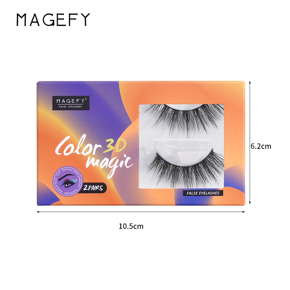 Hộp 2 cặp lông mi giả MAGEFY nối mi tự nhiên tiện dụng