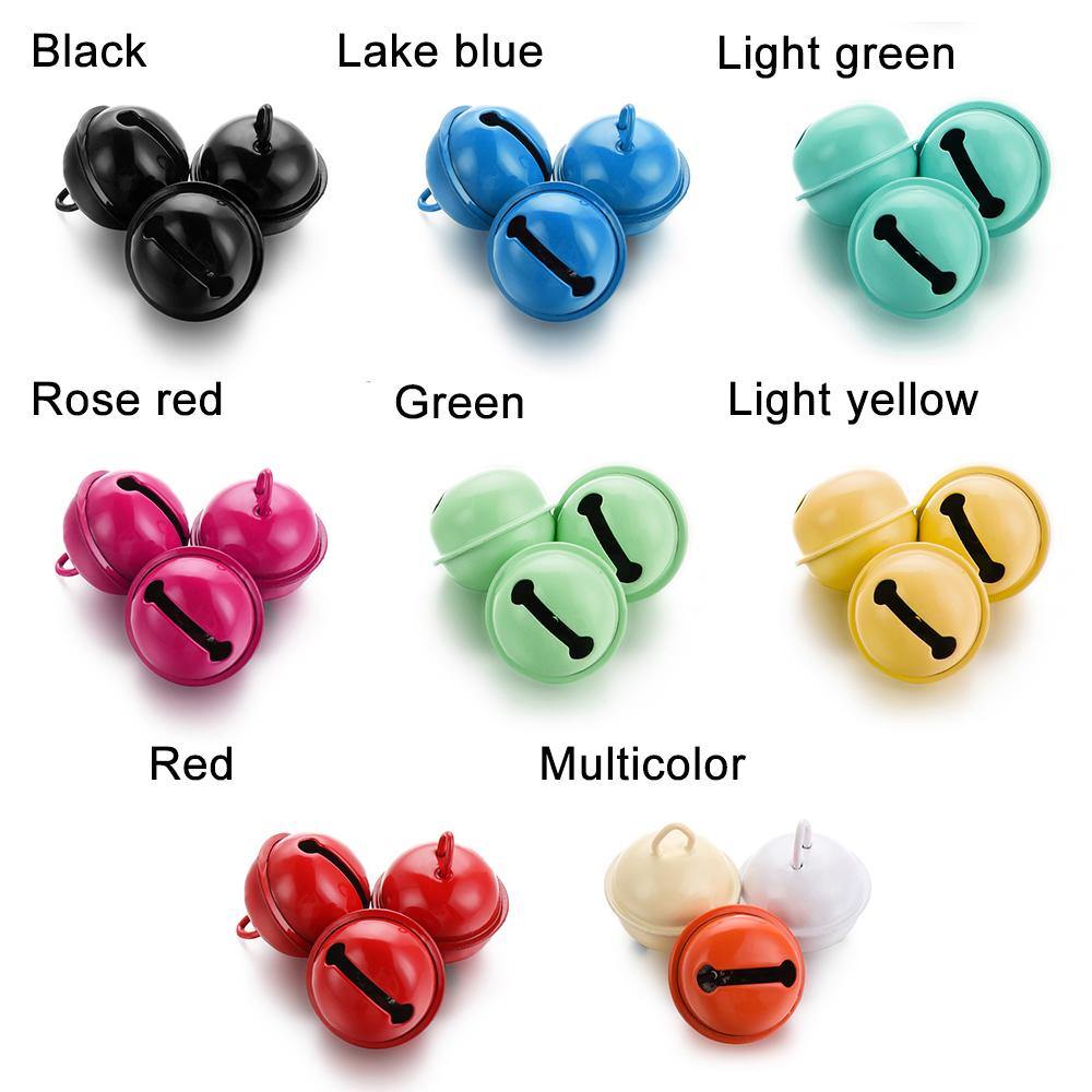 Set 10 chuông kim loại nhiều màu 22mm dùng trang trí cây thông giáng sinh DIY