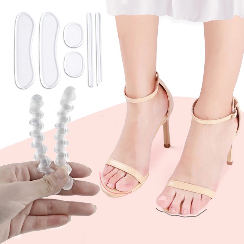 Miếng Dán Giày Cao Gót Trong Suốt Chống Trượt Tự Dính Cho Nữ