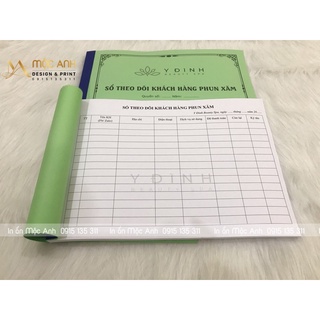 Sổ theo dõi khách hàng - Sổ tư vấn phun xăm
