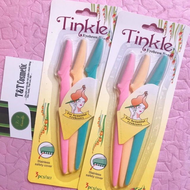 Bộ 3 dao cạo chân mày Tinkle