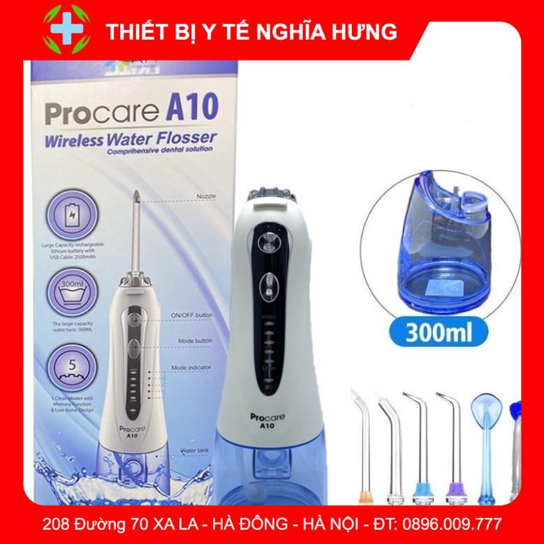 Máy Tăm Nước Chính Hãng Procare A10 (water flosser) - Thế Hệ Mới Cao Cấp - Chăm Sóc Răng Miệng Hiệu Qủa