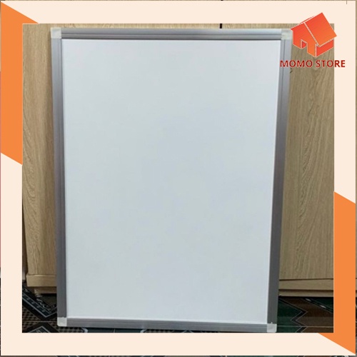 Bảng mica trắng 50 x 70cm viết bút lông viền nhôm + 01 bút lông bảng Nhật UNID