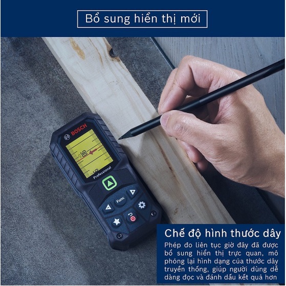 {Chính Hãng} Máy đo khoảng cách laser tia xanh Bosch GLM 50-23 G (bảo hành toàn quốc)