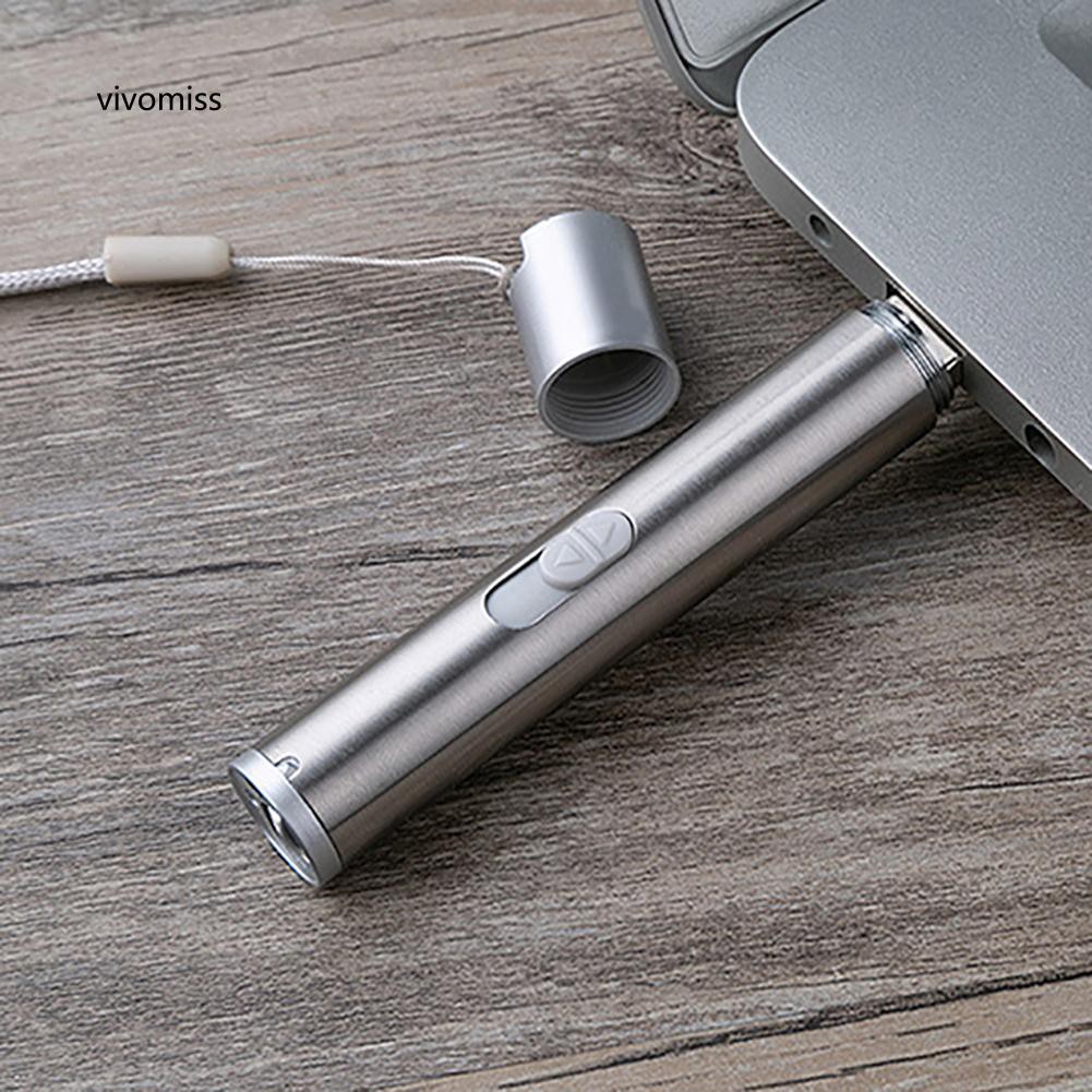 Đèn pin lazer dạng bút sạc USB 3 trong 1 cho vui chơi với mèo thú cưng