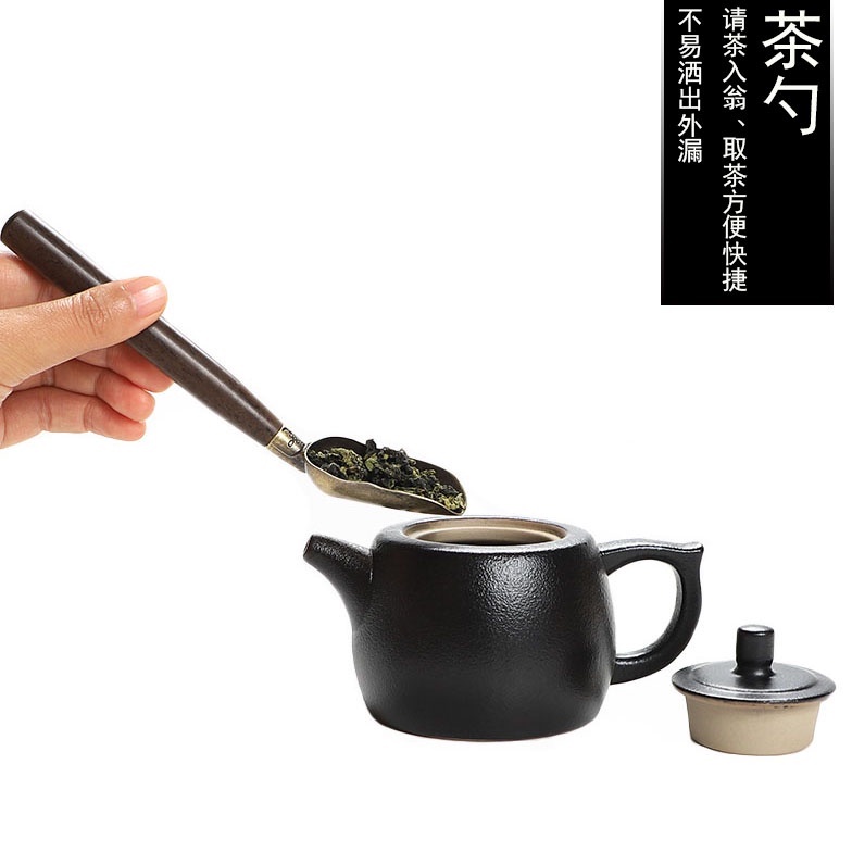 Bộ trà cụ gỗ đồng pha trà đạo tinh tế thiết kế đẹp mắt chất lượng loại 1 - Dụng cụ pha trà bằng đồng -  Có sẵn