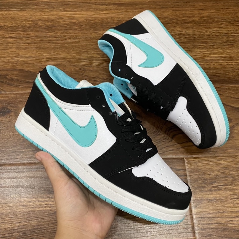 Giầy Jordan 1 xanh đen thấp cổ hàng cao cấp fullbox bill