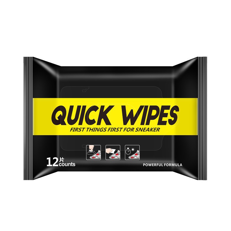 ( Xả Kho) Khăn lau giày QUICK WIPES  - Khăn giấy ướt đa năng làm sạch vết bẩn trên giày