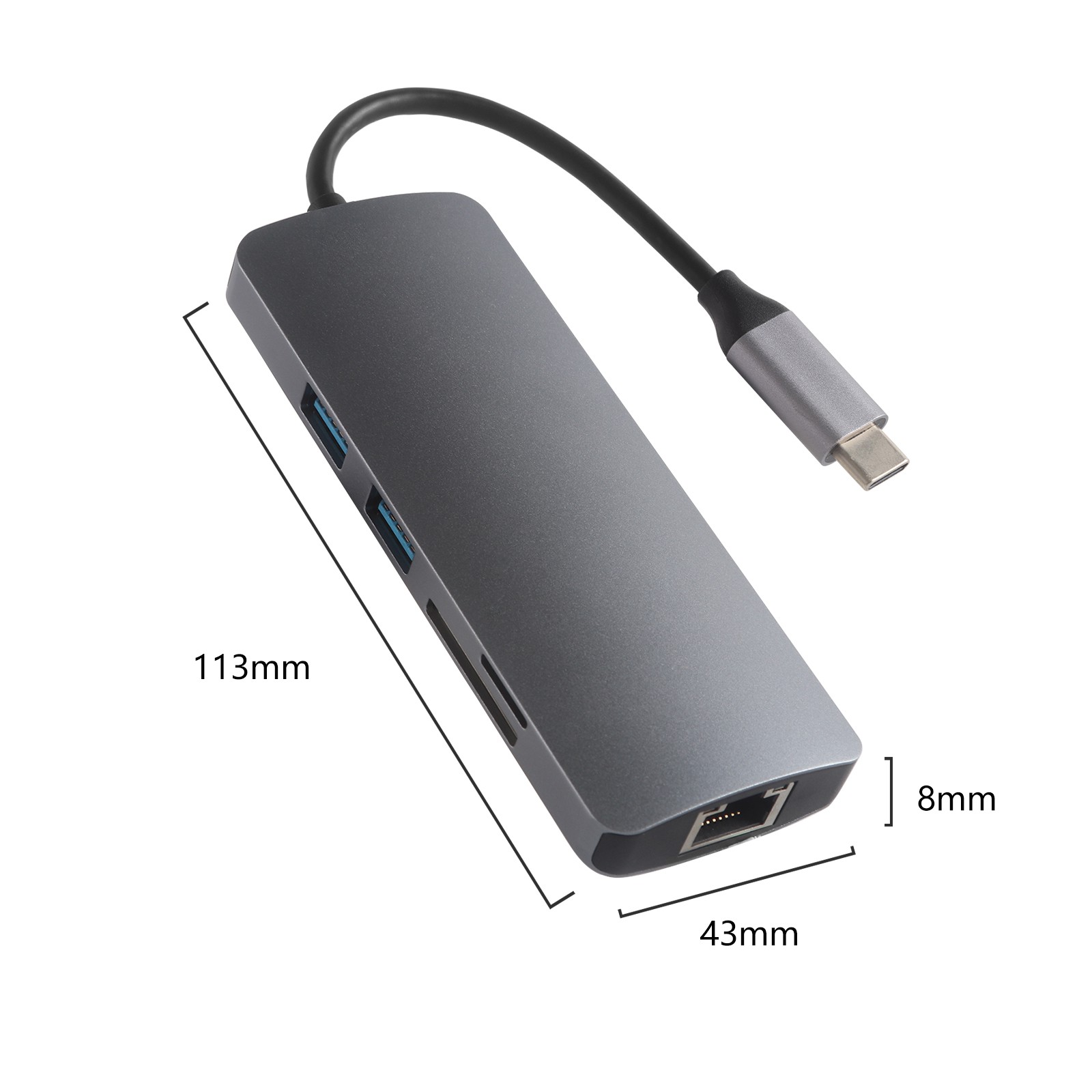 Bộ Chia 7 Cổng Usb Loại C Sang Hdmi Pd