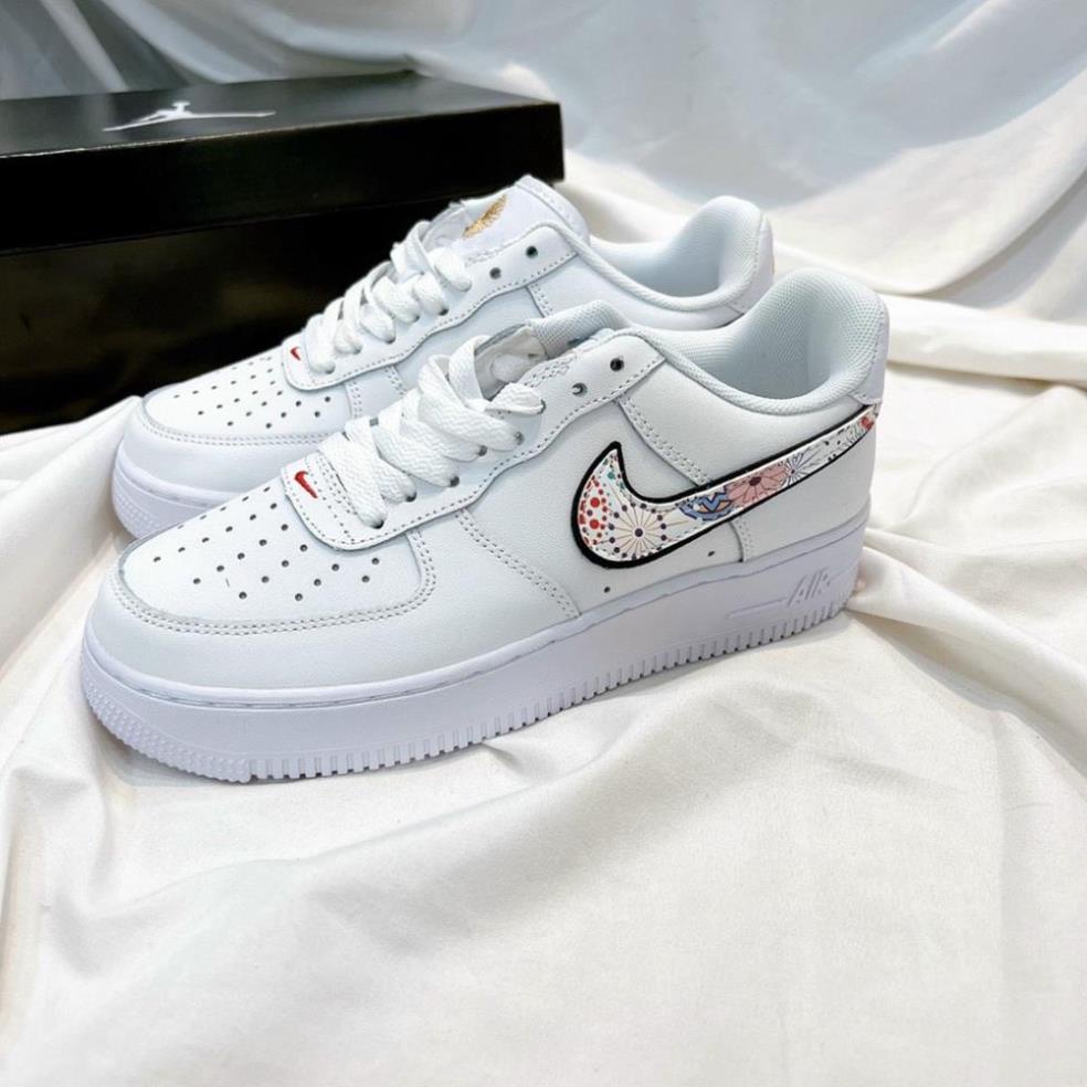Giày thể thao Air Force 1 AF1 với 4 mẫu kẻ đen-kẻ nâu-hoa thổ cẩm- khoai môn hot 2022 - Giày Sneaker Nam Nữ cao cấp