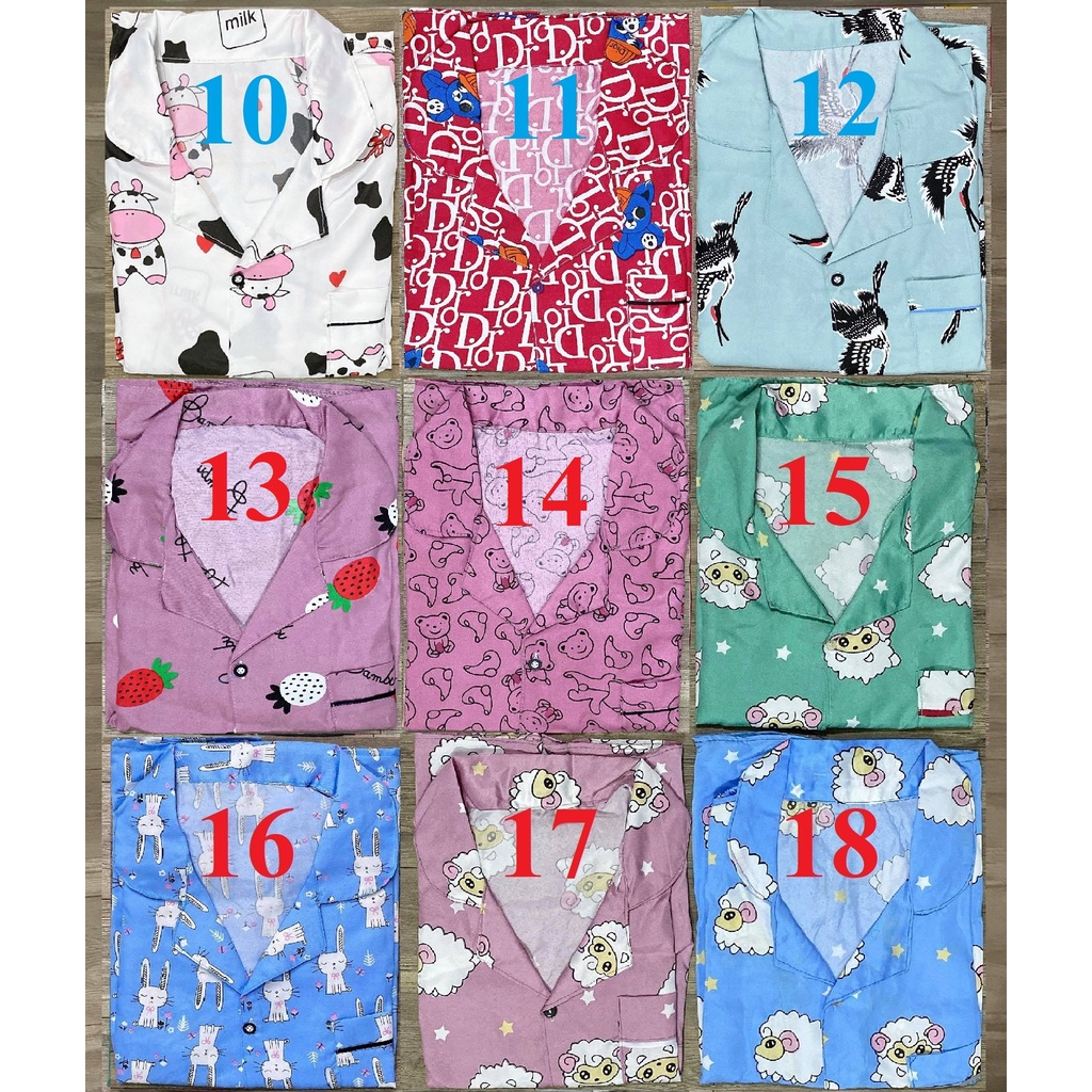 Đồ ngủ nữ pijama mặc nhà quần đùi họa tiết hoạt hình dễ thương chất vải Kate thô | BigBuy360 - bigbuy360.vn