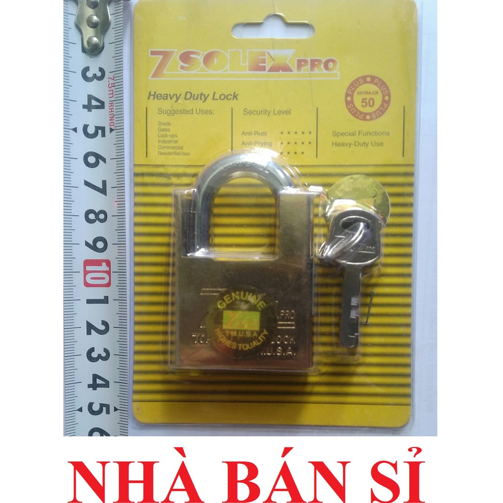 [CHÍNH HÃNG] Ổ Khóa Cửa ZSOLEX Chống Cắt 50mm Chống Trộm Cao Cấp