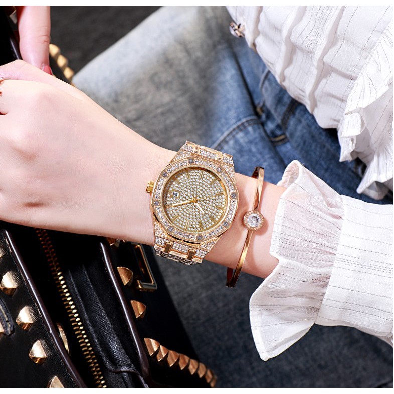 Đồng hồ đeo tay nam nữ đẹp đính đá D-ZINER DZ2233 chính hãng thời trang giá rẻ - LINDO