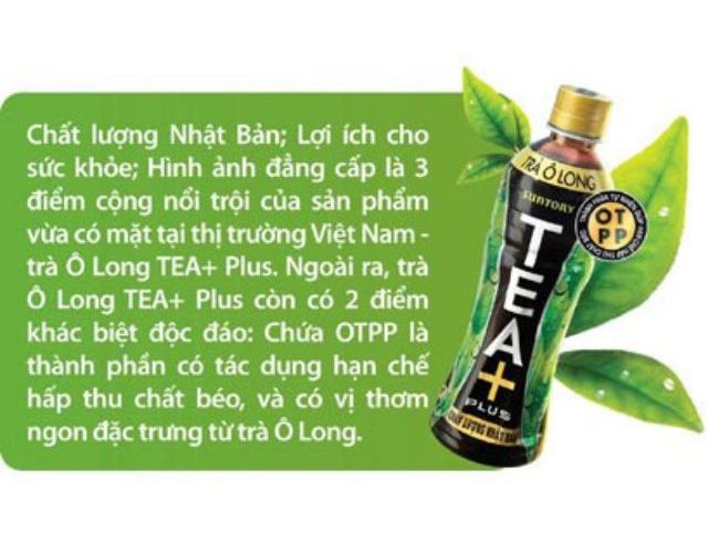 Freeship từ 99k - Trà Ô Long Tea Plus+ - Hãng phân phối