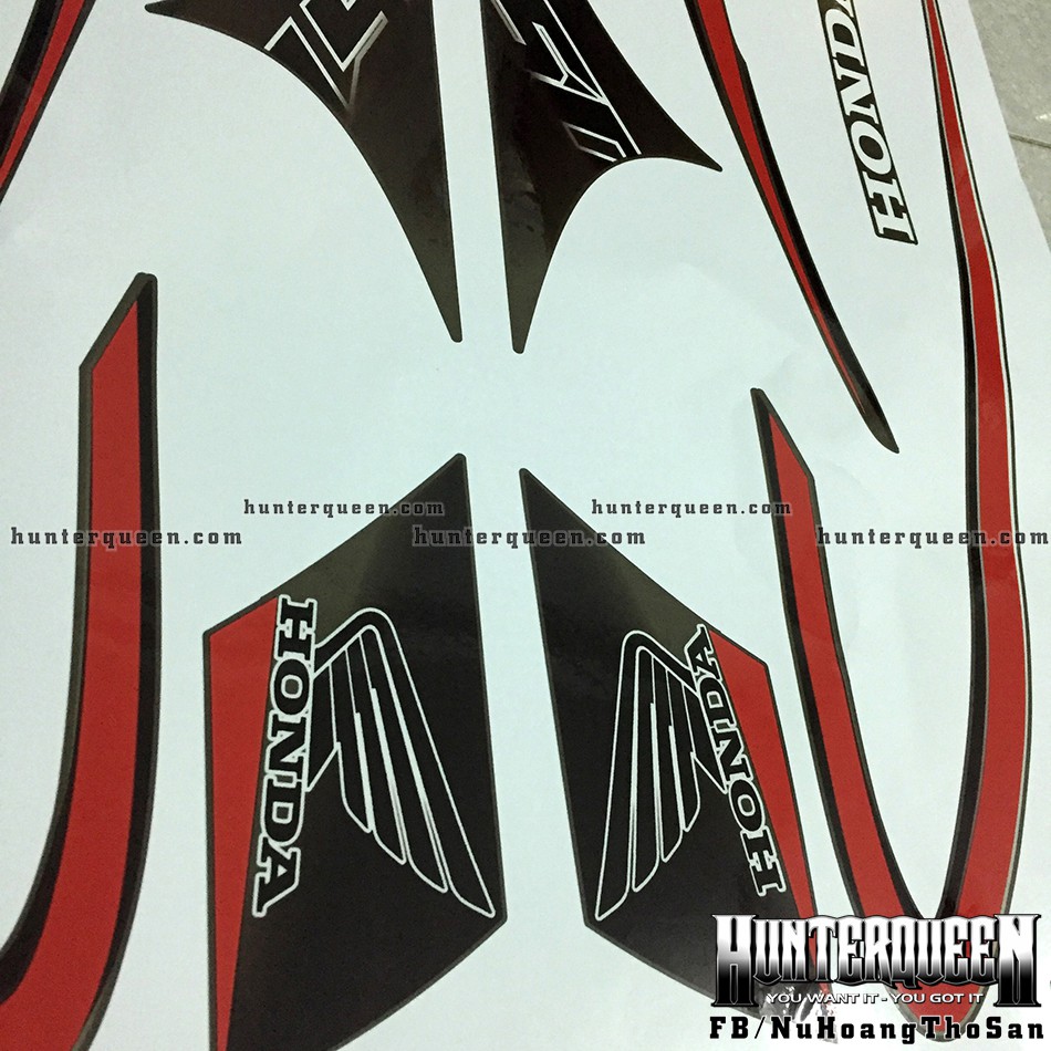 Tem chế xe SH 2020. Trắng đỏ đen. Xe trắng sành điệu.