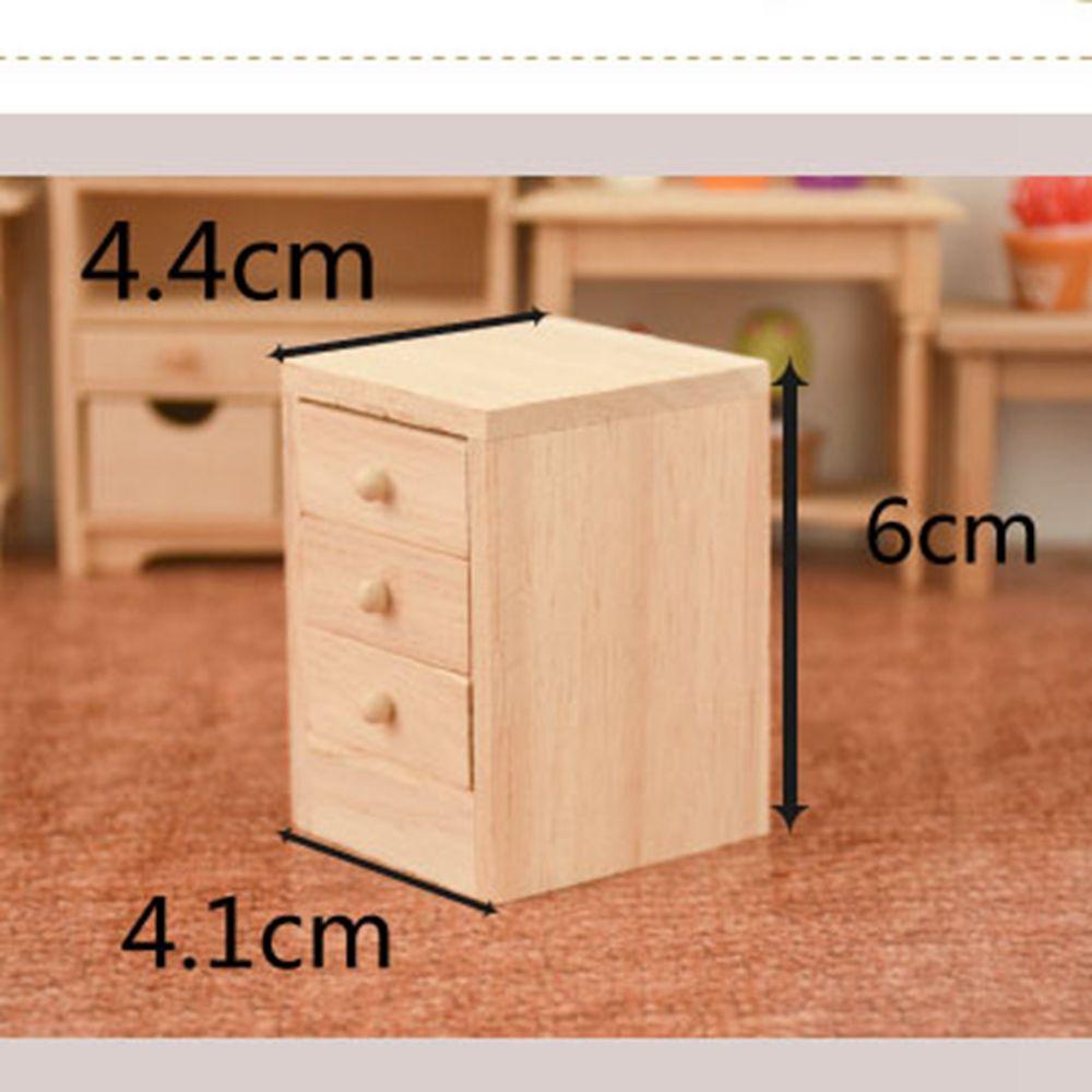 Bàn Đầu Giường Mini 4.1 * 4.4 * 6cm Trang Trí Nhà Búp Bê DIY