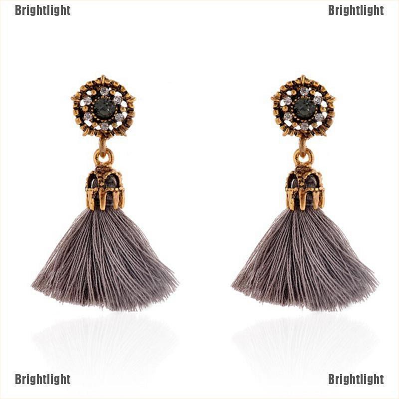 Hoa Tai Dáng Dài Đính Đá Pha Lê Thanh Lịch Cho Nữ