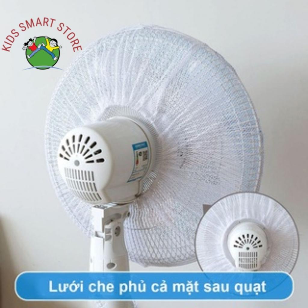Lưới bọc quạt, màng bọc quạt, lưới chắn quạt trùm kín phía sau hình thú ngộ nghĩnh an toàn cho bé yêu