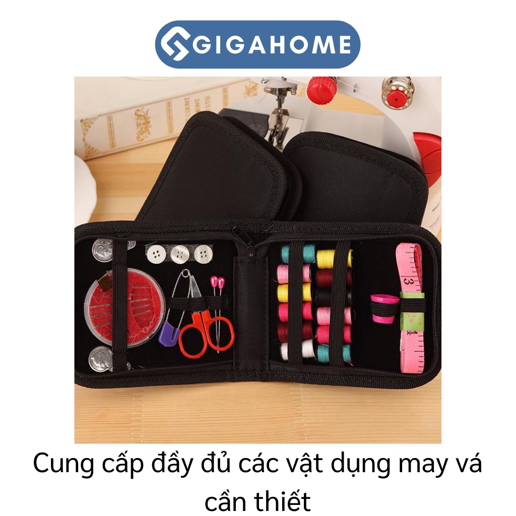 Bộ Kim Chỉ Gia Đình Trộn Bộ GIGAHOME Kèm Bao Đựng Gấp Gọn Tiện Lợi 7595
