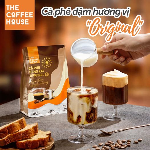 Cà phê rang xay Original 1 – Gu đậm truyền thống của The Coffee House với 100% thành phần cà phê Robusta Đăk Lăk