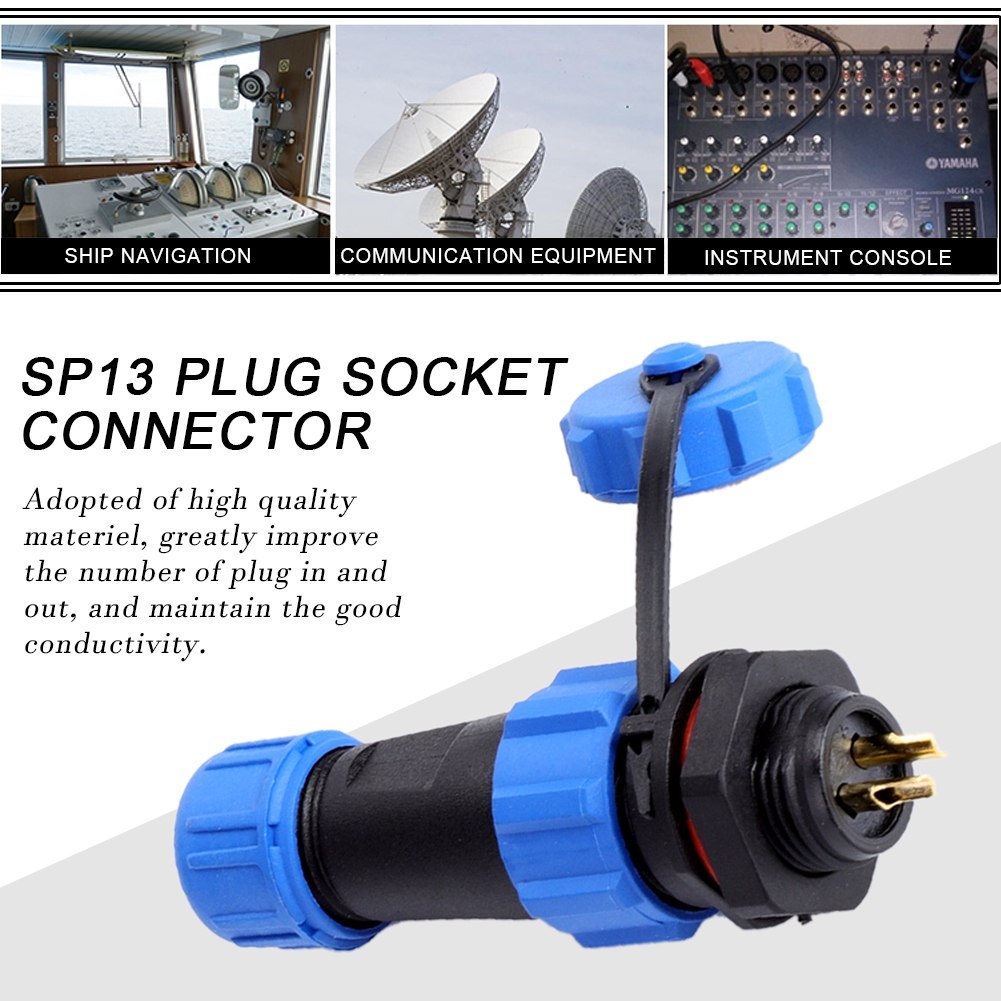 Đầu cắm chống nước chuẩn IP68 SP13 SP17 SP21 chuyên dụng sạc xe, chống nước có đầu bịt 2P 3P 4P 5P 6P 9P