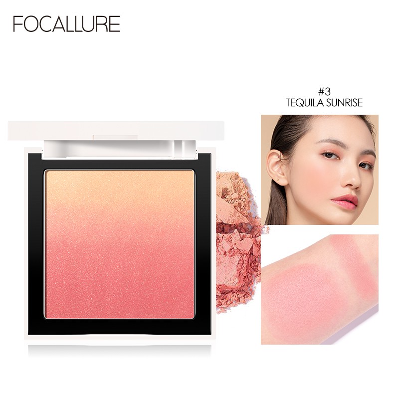 Phấn má hồng tự nhiên FOCALLURE với nhiều màu tùy chọn 4g