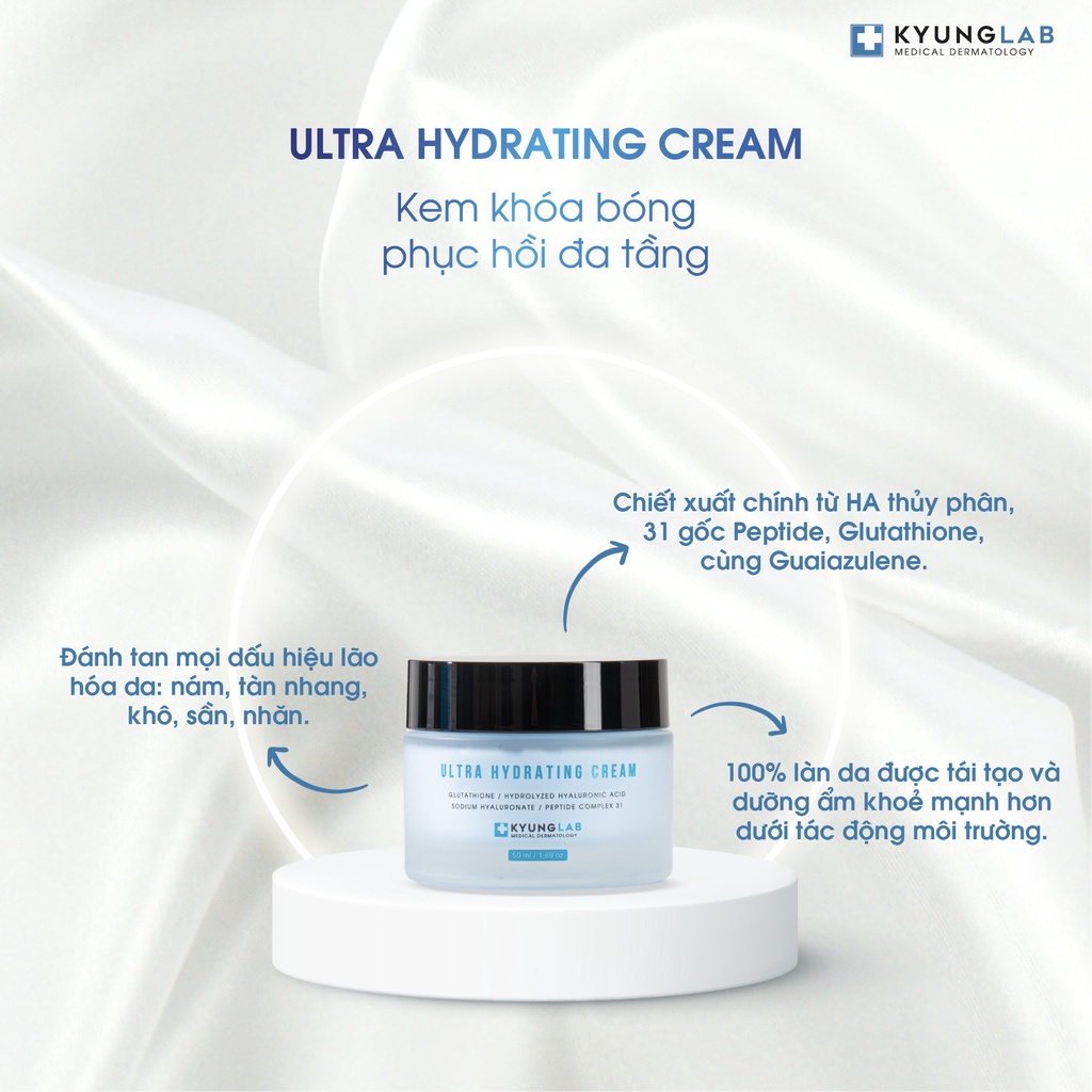 Kem dưỡng ẩm, khóa bóng phục hồi đa tầng cho mọi loại da KYUNG LAB ULTRA HYDRATING CREAM 50ml