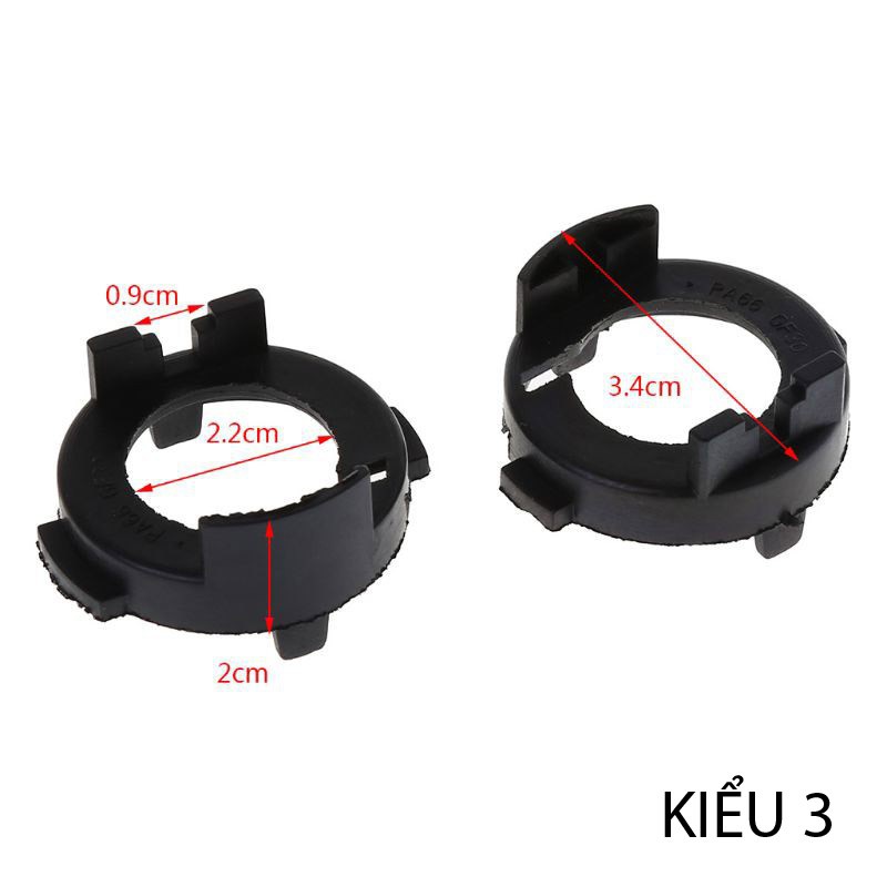 Bộ đổi chân đèn led H7 – Chân cài, Adapter cho đèn pha xe Hyundai Nissan Kia