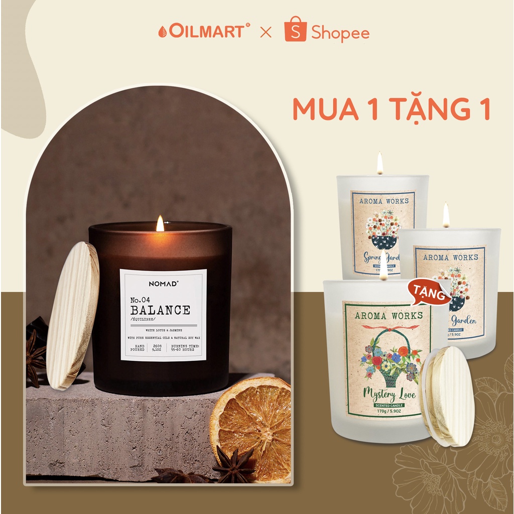 Nến thơm cao cấp Nomad Premium Scented Candle 260g