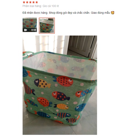 Giỏ vải đựng đồ đa năng Túi đựng quần áo chăn màn gấp gọn tiện lợi có dây rút